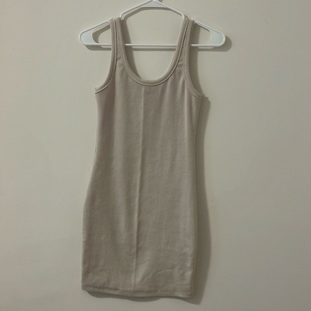 Ribbed tank dress
